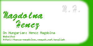 magdolna hencz business card